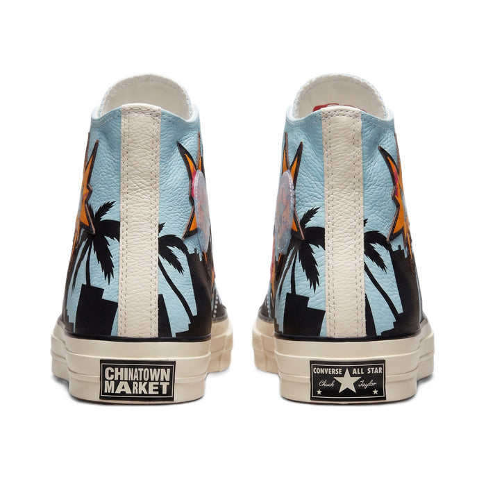 Heel view showing Chinatown Market and Converse All Star heel patches.