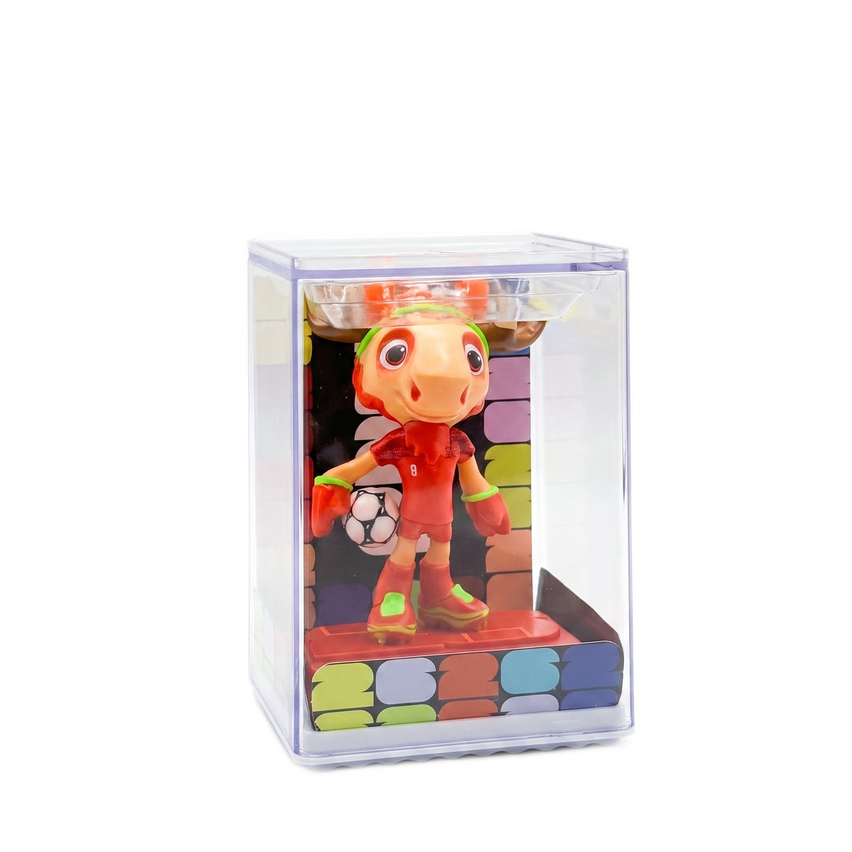 Maple the Moose figurine, second angle of the cased figure