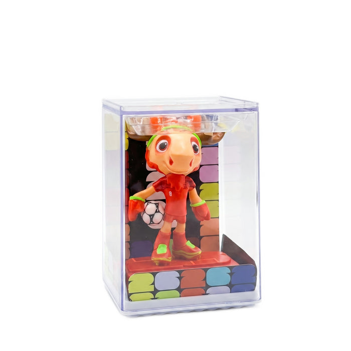 Maple the Moose figurine, second angle of the cased figure